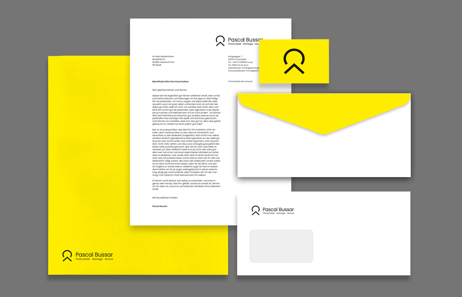Corporate Design Pascal Bussar Montageservice — Abbildung 4